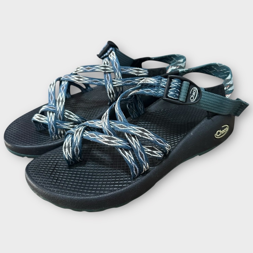 Women’s Chaco ZX/2 Sandals - Teal Geometric Straps